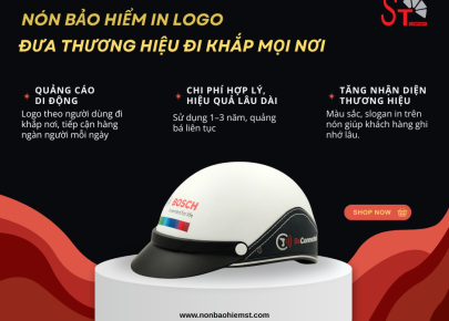 Nón bảo hiểm in logo – Giải pháp quảng bá thương hiệu hiệu quả và bền vững